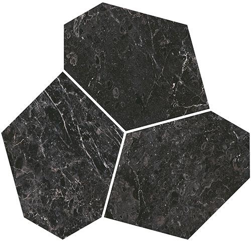 Керамика Декор Марсель наборный коричневый глянцевый обрезной 26.5×25.5 см - коллекция Марсель, KERAMA MARAZZI