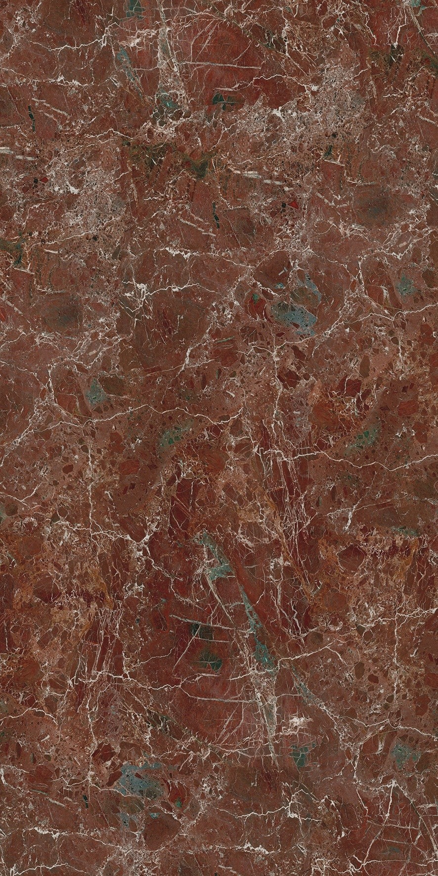 Керамогранит Rosso Lepanto Book Match Polished 162×324 см - коллекция Rare, Laminam