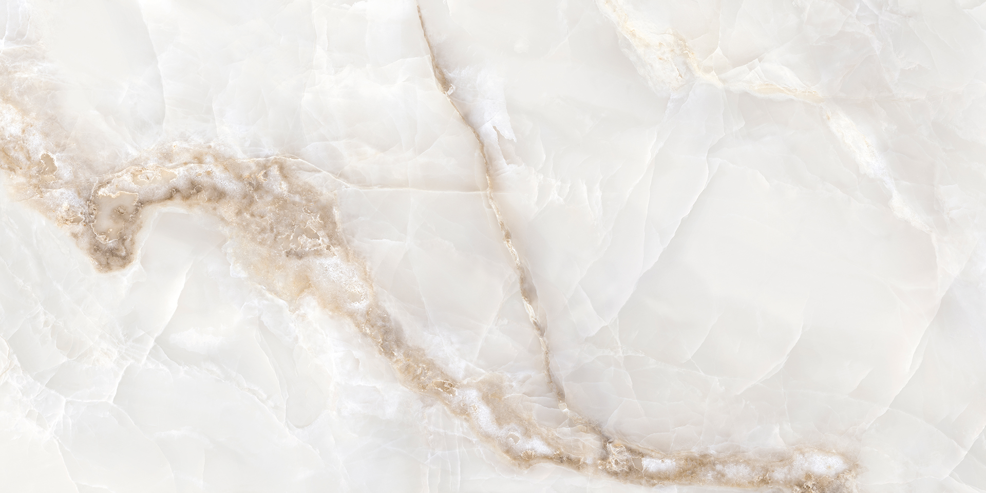 Керамогранит Stormy Onyx White Lappato 162×324 см - коллекция Level Marmi, Level