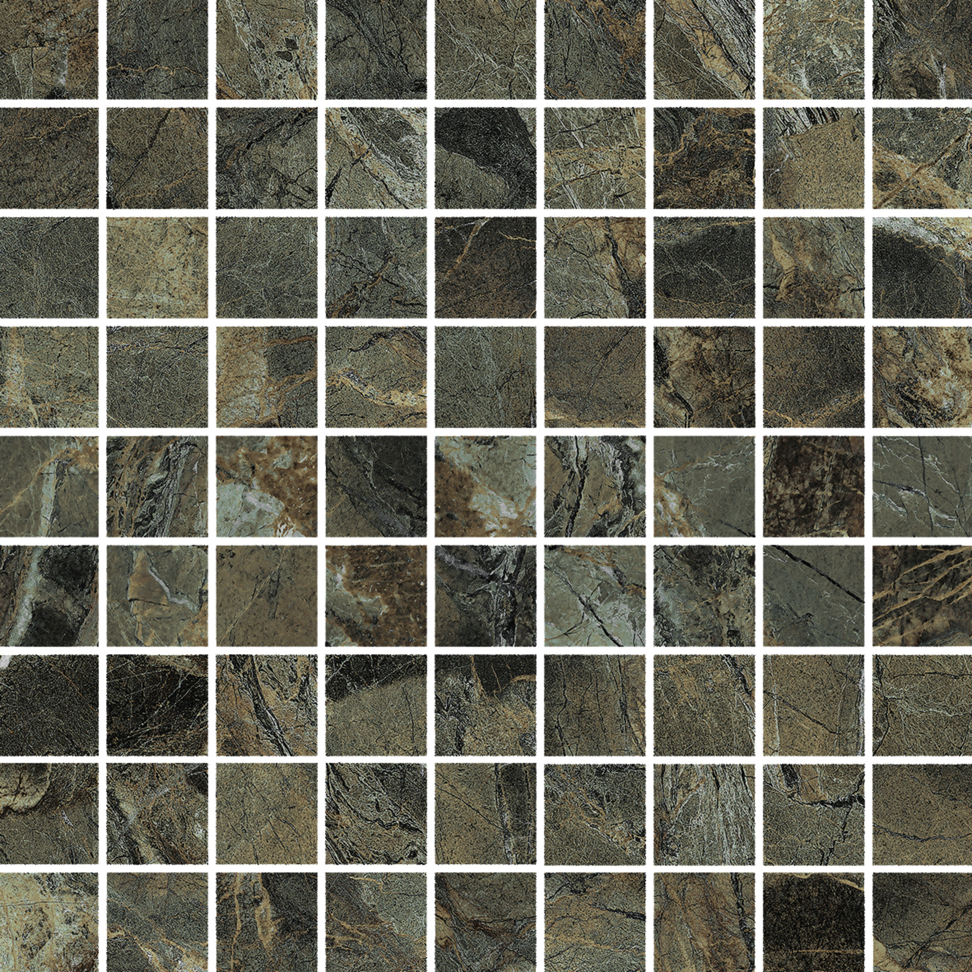 Мозаика 3x3 Verde Borgogna