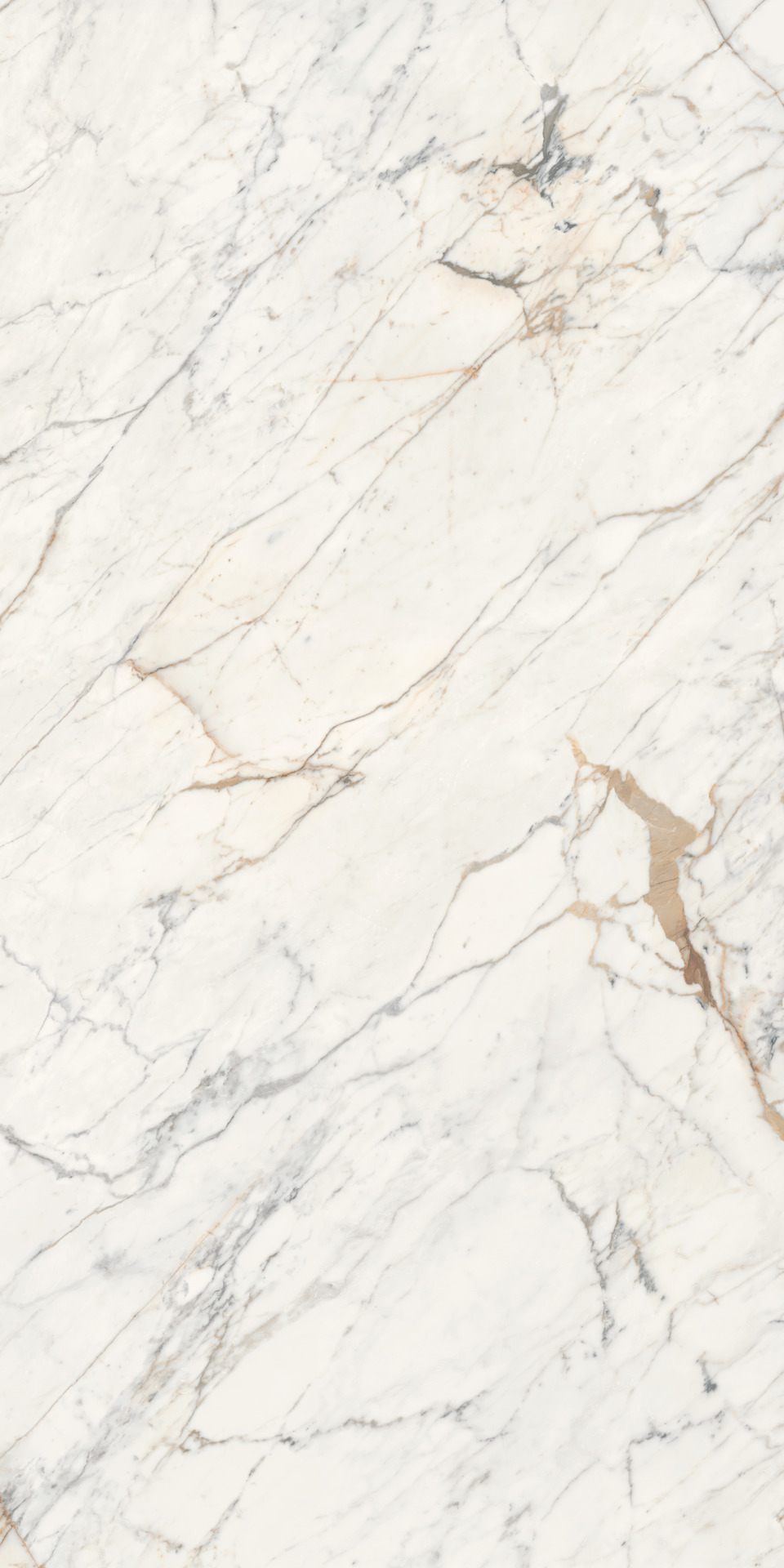 Grande Marble Look Golden White Bookmatch B Satin 12mm