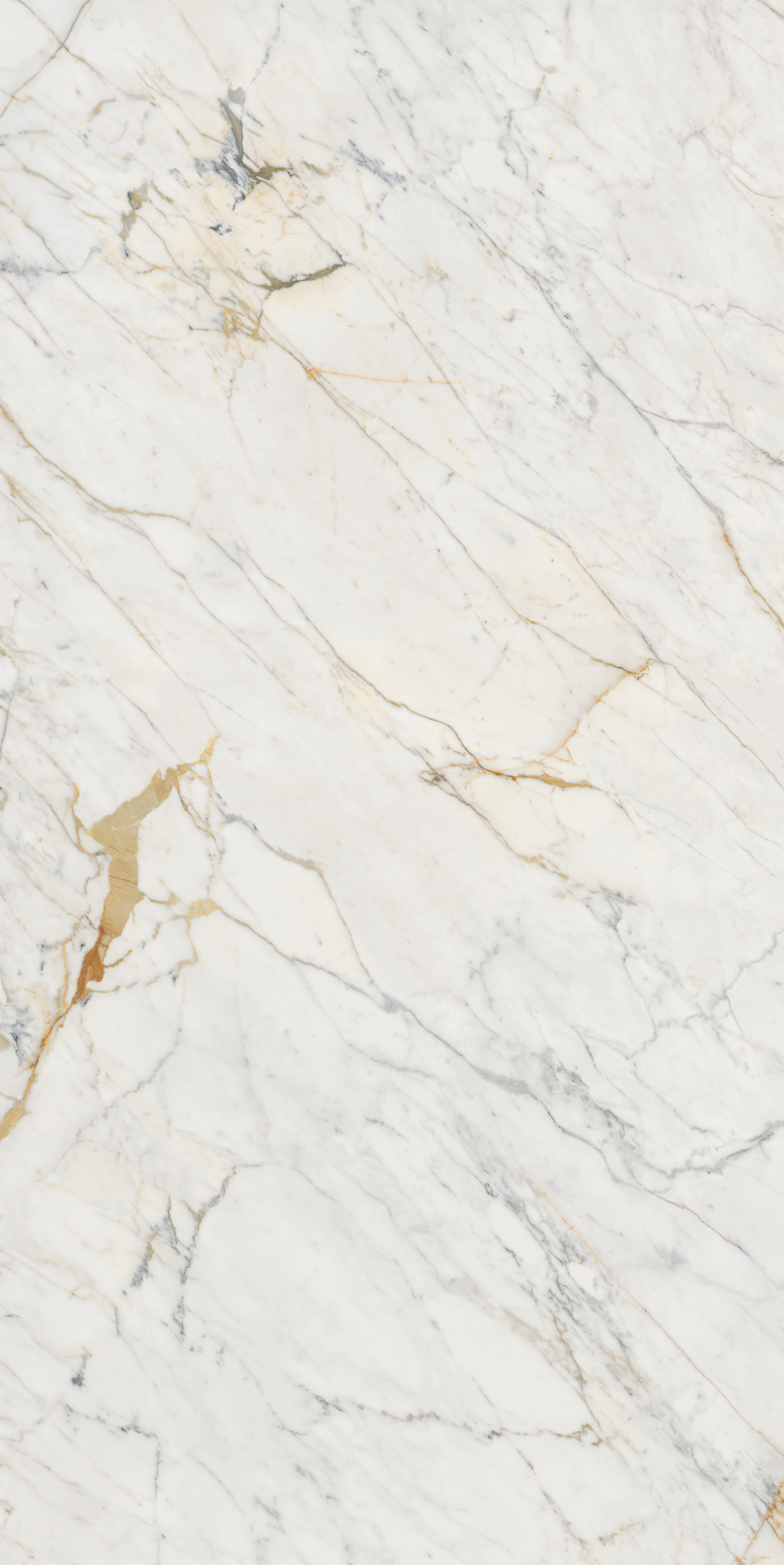 Grande Marble Look Golden White Satin Rett. 6mm