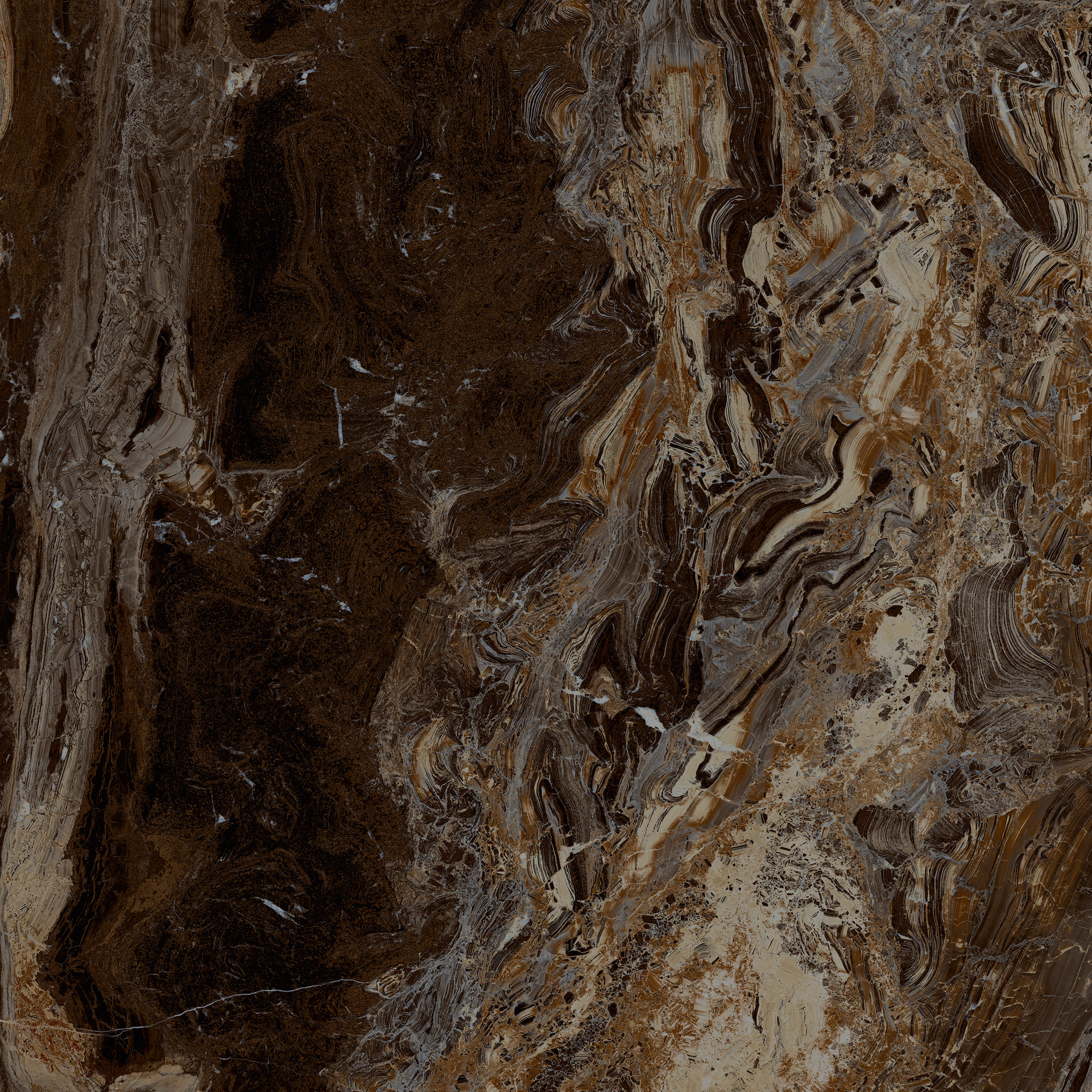 Allmarble Frappuccino Lux 60×60 см - коллекция Grande Marble Look, Marazzi