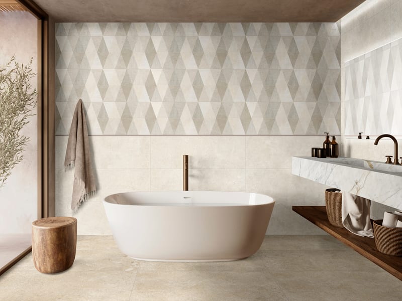 Limestone Wall в интерьере