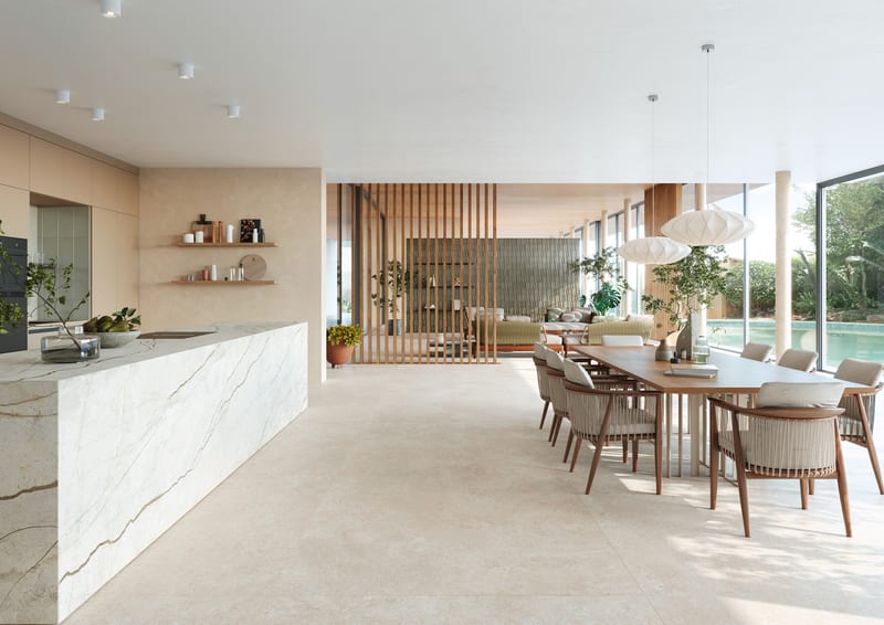 Mystone Limestone в интерьере