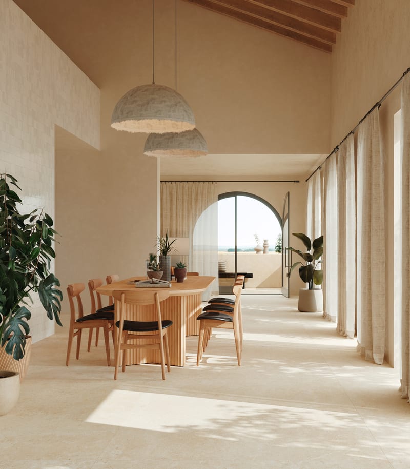 Mystone Limestone в интерьере