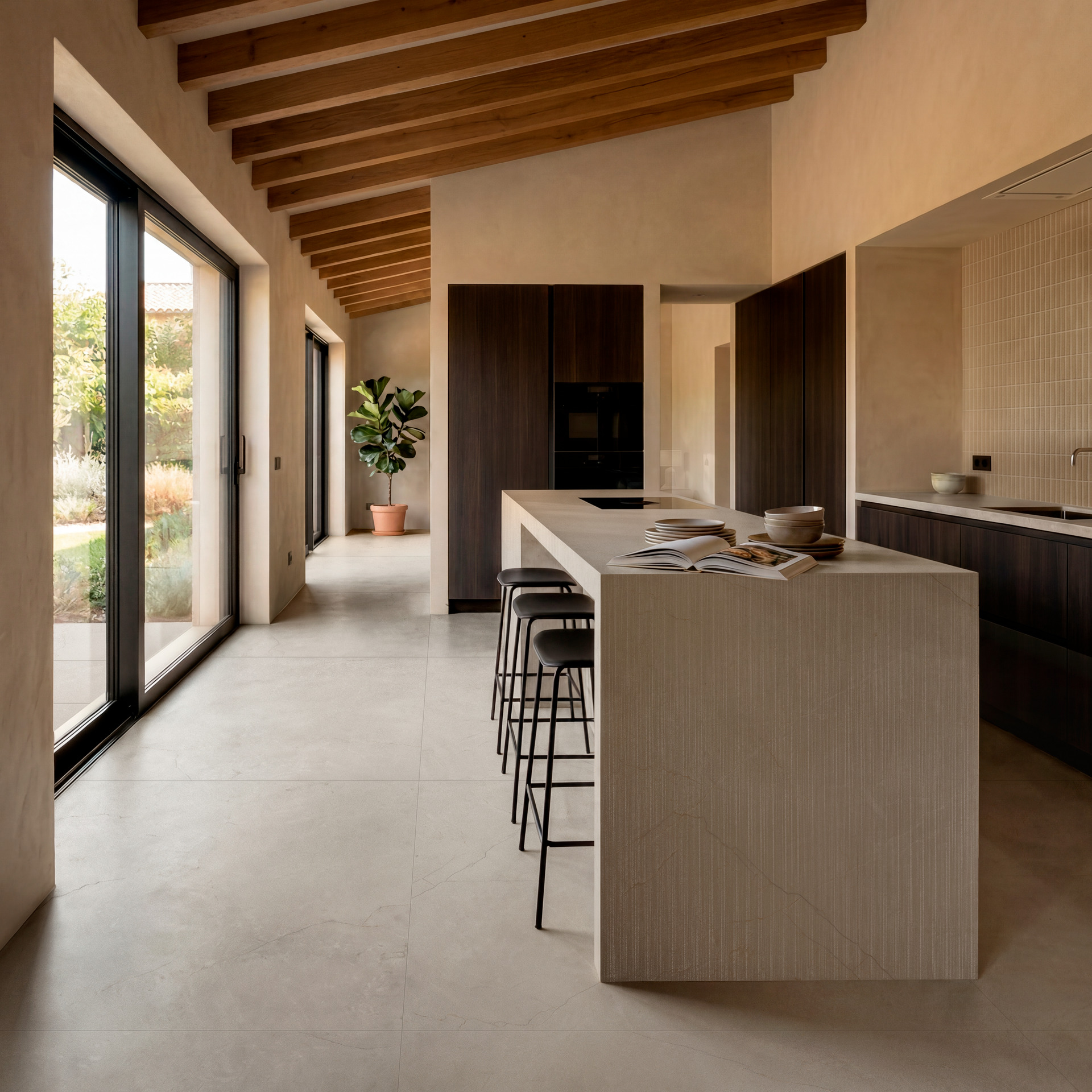Mystone Pietra di Sicilia в интерьере