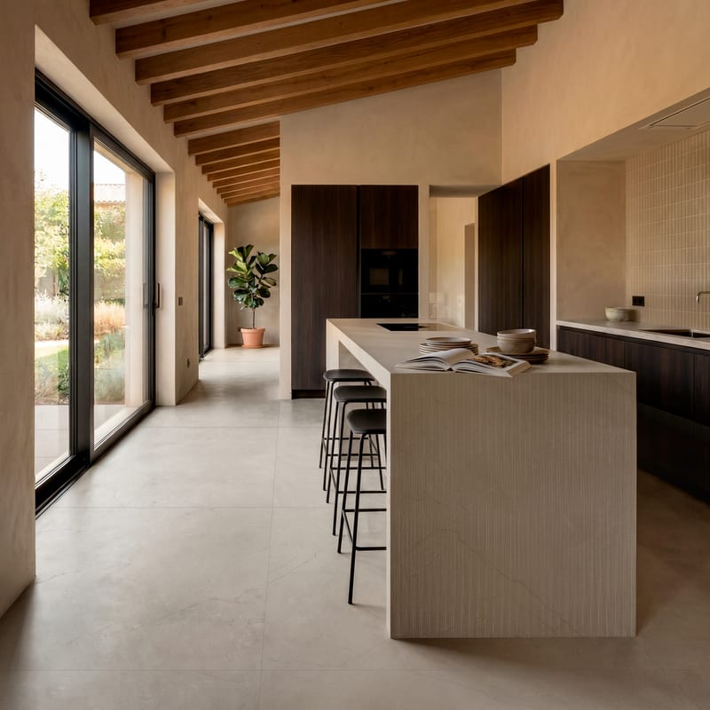 Mystone Pietra di Sicilia в интерьере