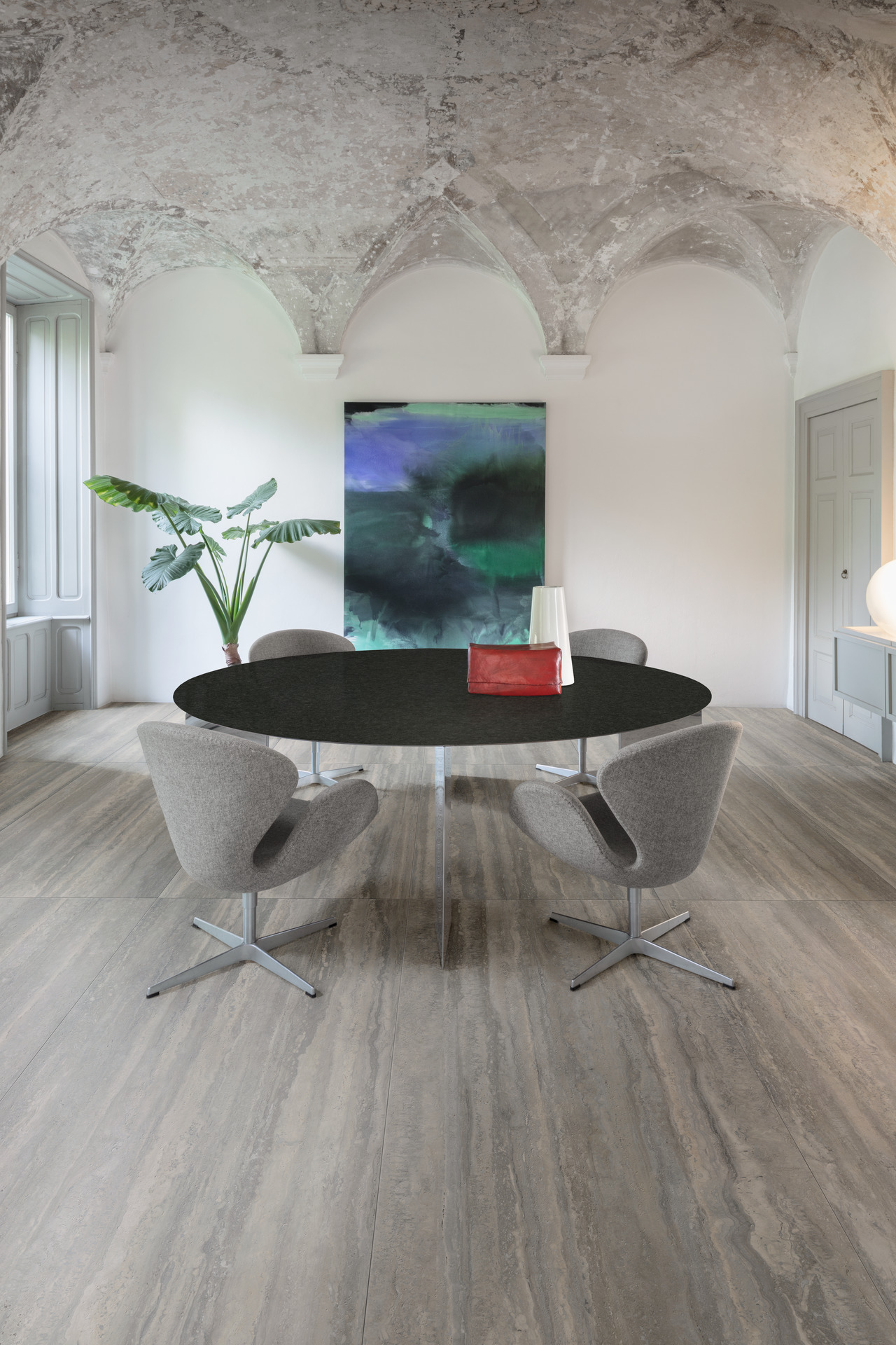 Mystone Travertino / интерьер