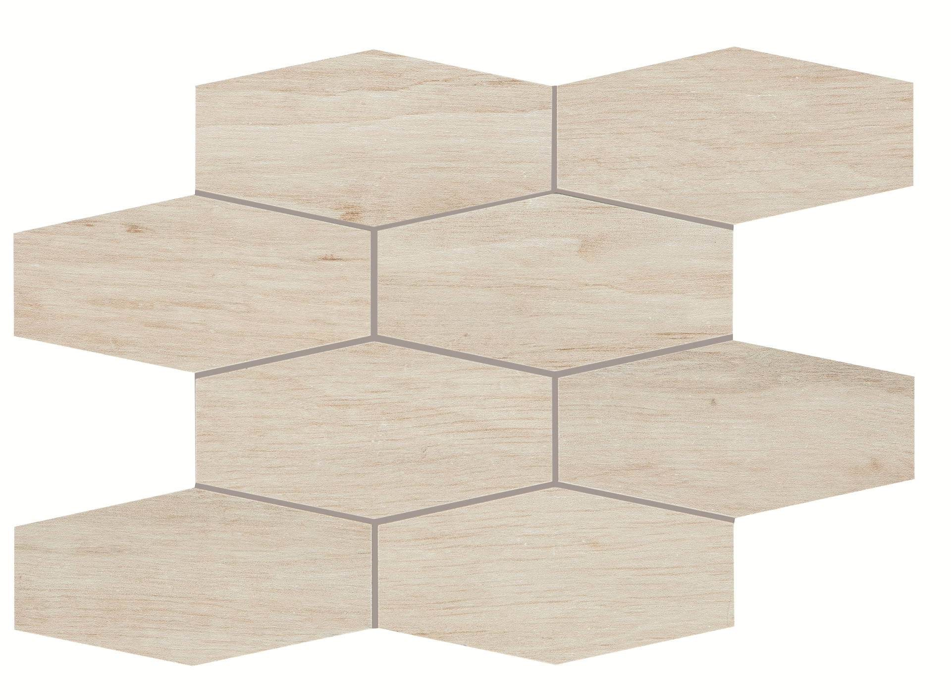 Керамогранит Мозаика Esagona Teak Africa 25×30 см