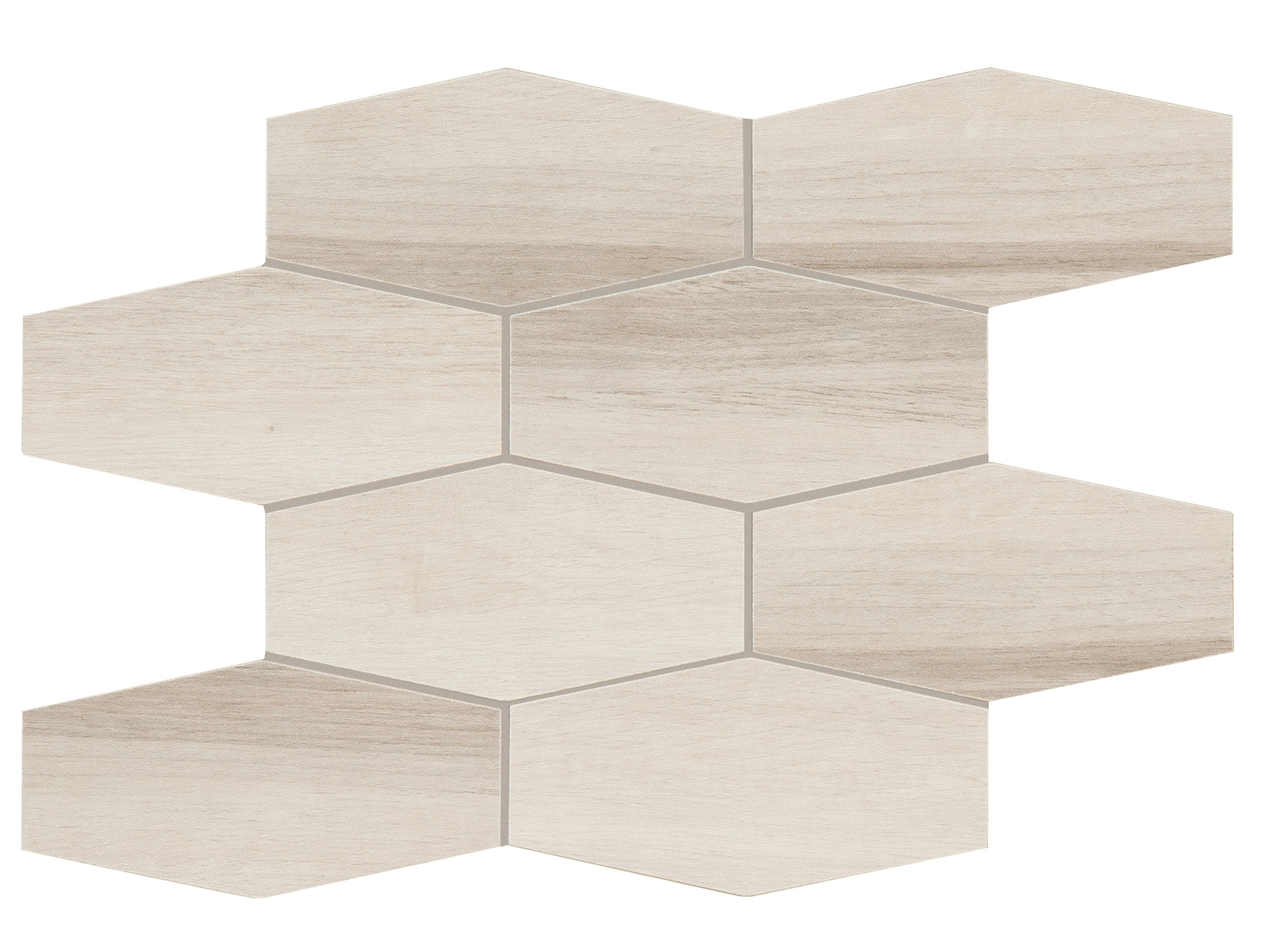 Керамогранит Мозаика Esagona Teak Asia 25×30 см