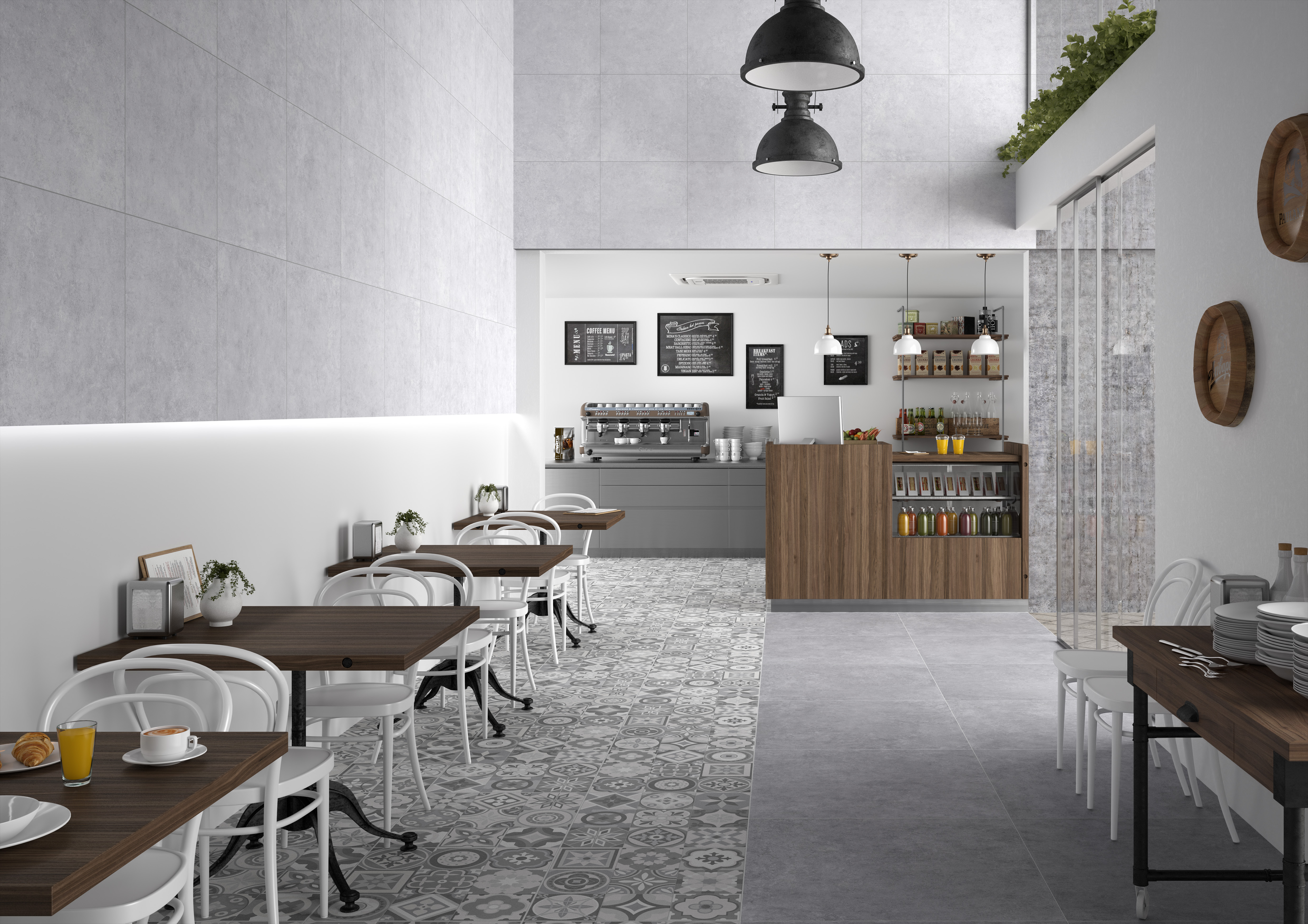 GROUND PORCELAIN в интерьере