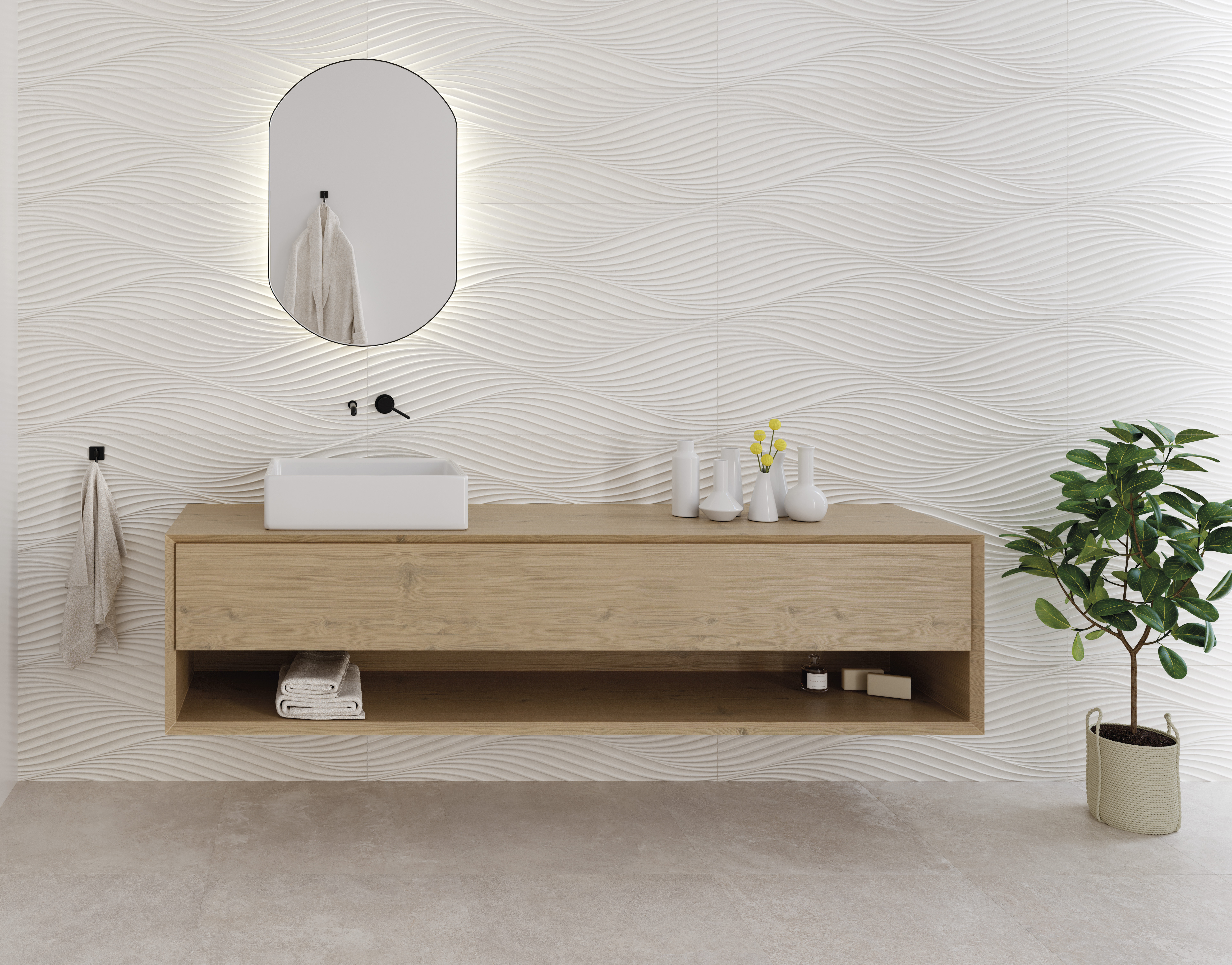 Grunge Porcelain в интерьере