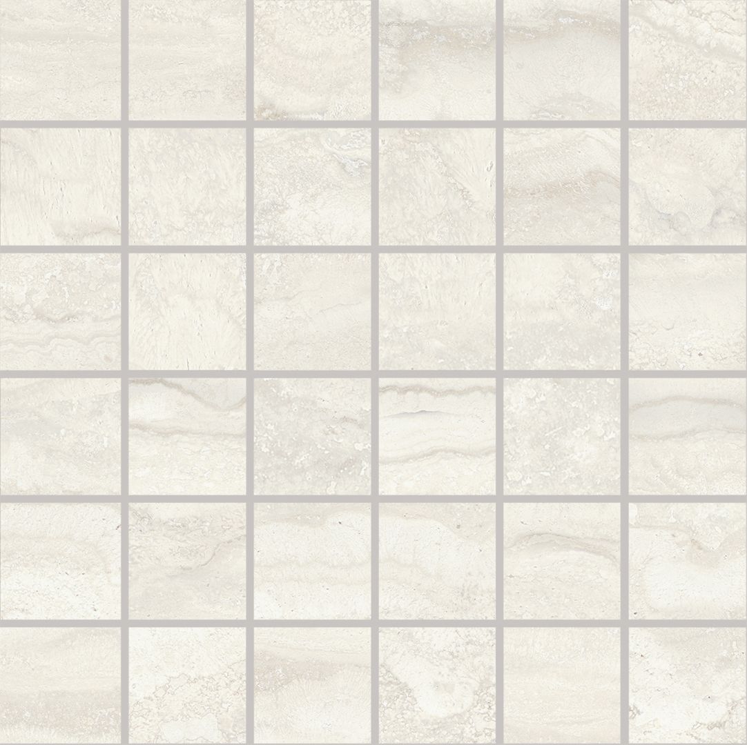 Мозаика Vein Cut White 5×5 Lappato