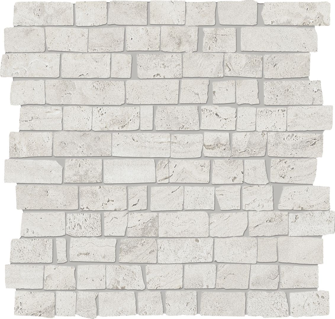 Мозаика Silver Travertine mini block minimal cut