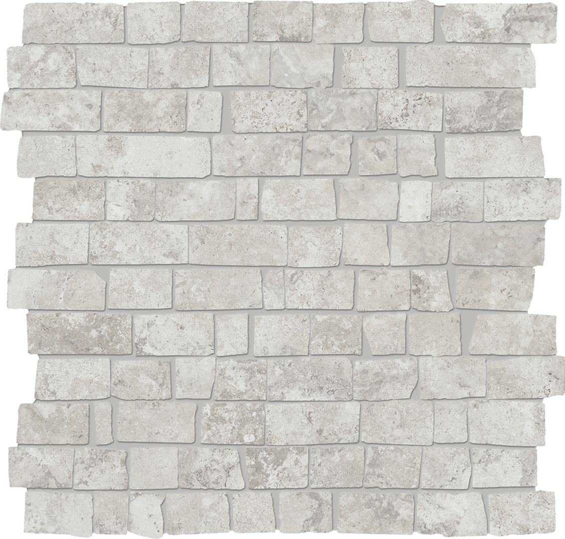 Мозаика Silver Travertine mini block ancient cut