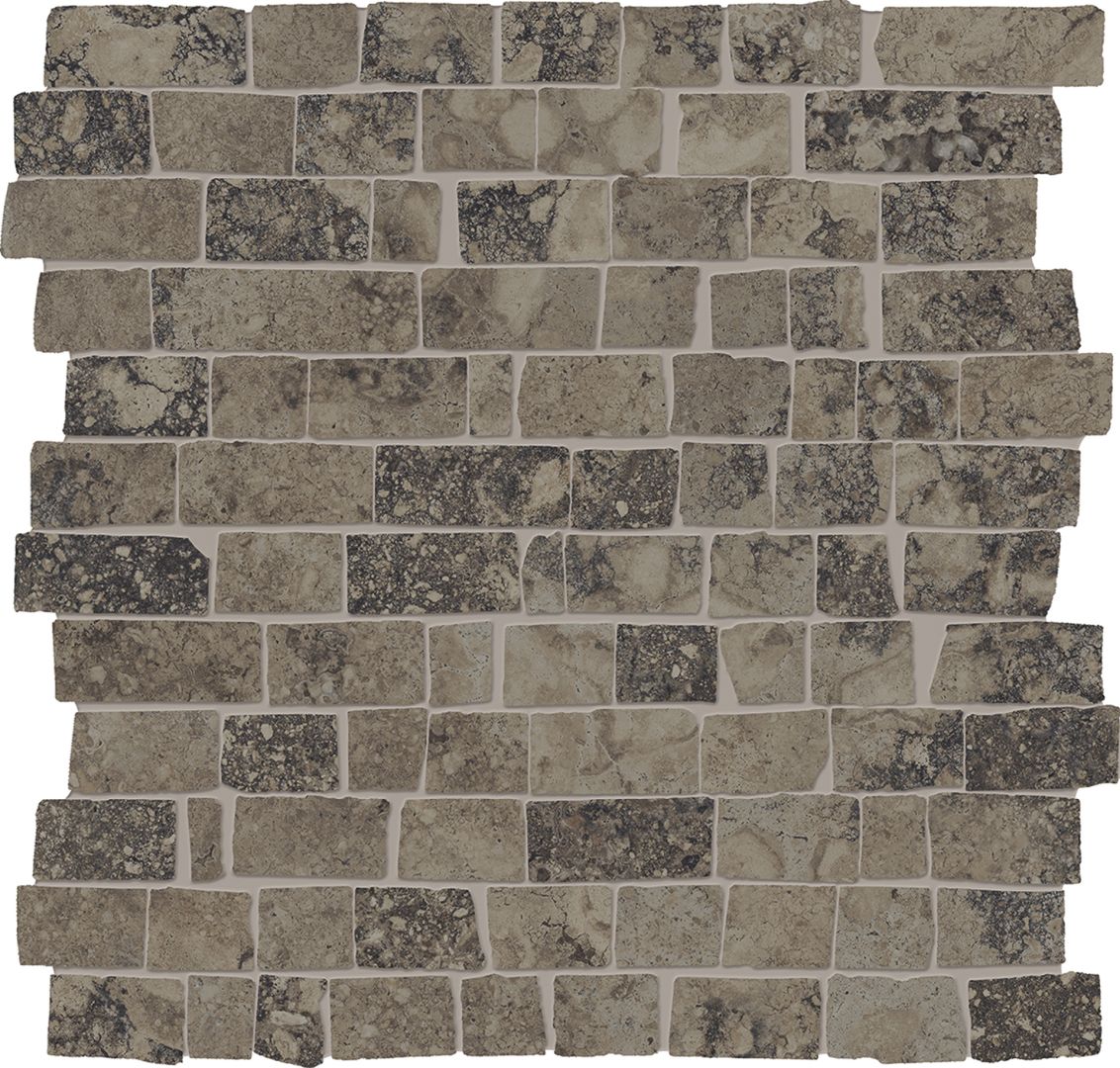 Мозаика Chocolate Travertine mini block ancient cut