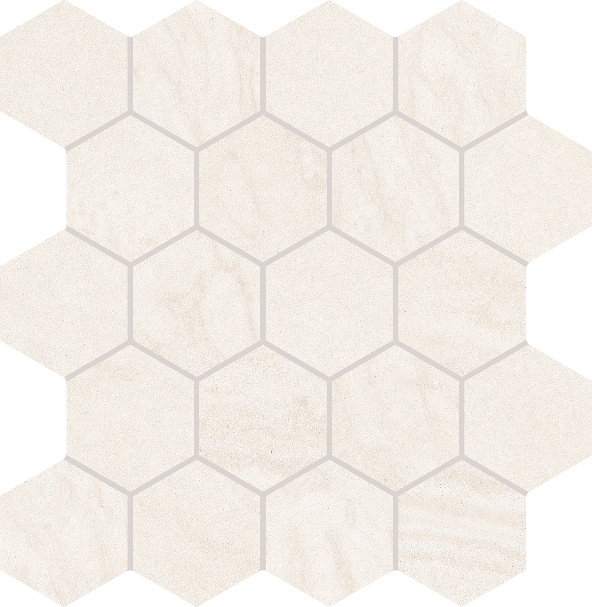 Мозаика White Varana stone cross cut hexagon