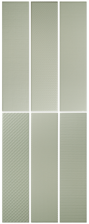 Керамика Texiture Pattern Mix Sage 6.2×25 см - коллекция Texiture, WOW Design